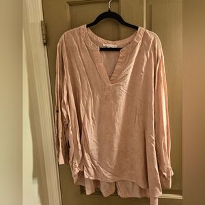 * Jane and Delancey 3x pale pink distressed top